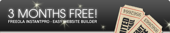 3 MONTHS FREE! FREEOLA INSTANTPRO - EASY WEBSITE BUILDER