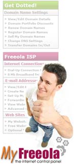 It's easy to control your settings in MyFreeola