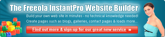 The Freeola Instant Sites Web Designer - Find Out More