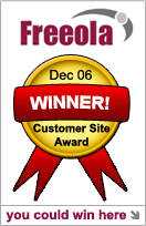 Freeola Customer Site Award Winner! - Click here for more.