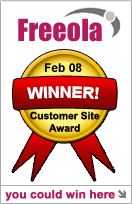 Freeola Customer Site Award Winner! - Click here for more.