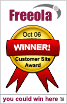 Freeola Customer Site Award Winner! - Click here for more.