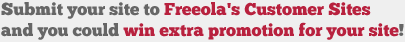 Submit your site and you could win extra promotion for your site!