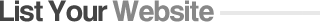 List Your Website