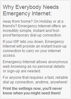 Why Everybody Needs Emergency Internet: