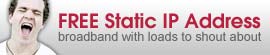 FREE Static IP Address!