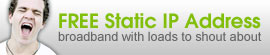 FREE Static IP Address!