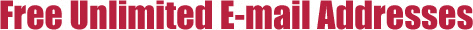 Unbeatable & Unlimited Free E-mail Addresses