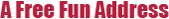 Get a Fun Free E-mail Address