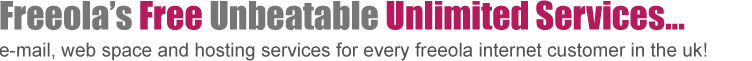 Freeola's Free Unbeatable Unlimited Services