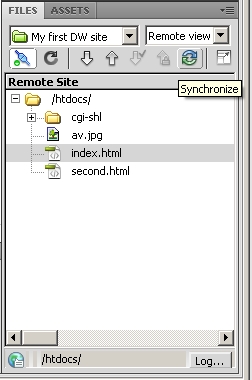 Uploading a website using Dreamweaver CS4