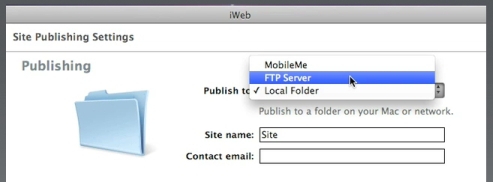 Changing to FTP server