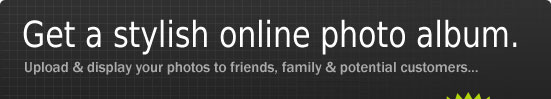 Get a stylish online photo album.