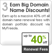 Step Three: Earn Big Domain Name Discounts!