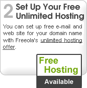 Step Two: Set Up Your Free Unlimited Hosting!