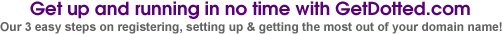 Get Up and Running In No Time With GetDotted.com