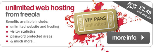 Unlimited web hosting from Freeola