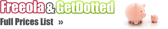 Freeola and GetDotted Pricelist