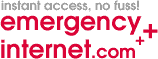 Emergency Internet - instant dial up internet with no sign up