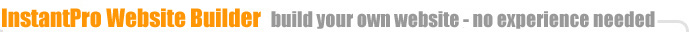 InstantPro Website Builder - build your own website, no experience required.