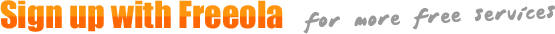 Sign up with Freeola for more free services