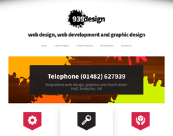 Screenshot of the 939 Design Limited homepage