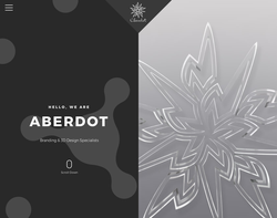 Screenshot of the Aberdot homepage