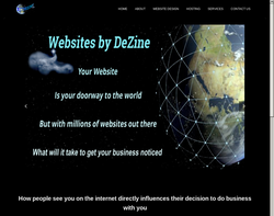 Screenshot of the Alan's Web Design Services homepage