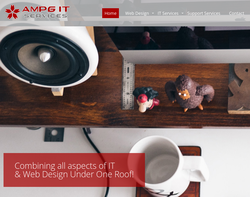 Screenshot of the AMPG IT Services Ltd homepage