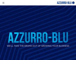 Screenshot of the Azzurro Blu Ltd homepage