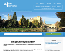 Screenshot of the Bath Business Web Ltd homepage