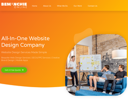 Screenshot of the Bemunchie Online homepage
