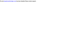 Screenshot of the Bespoke Web Design homepage