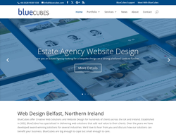 Screenshot of the  BlueCubes Enterprises Ltd. homepage