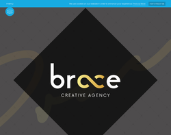 Screenshot of the Brace Creative Agency homepage