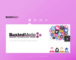 Screenshot of the Bustedmedia homepage