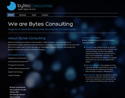 Screenshot of the Bytes Consulting - John Cuthbert homepage