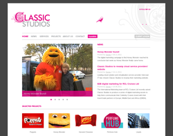 Screenshot of the Classic Studios Ltd homepage