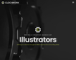 Screenshot of the Clockwork Design Ltd homepage