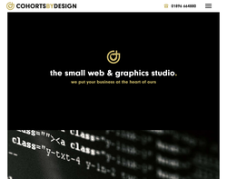 Screenshot of the Cohorts By Design homepage