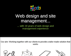Screenshot of the Consilium Design homepage