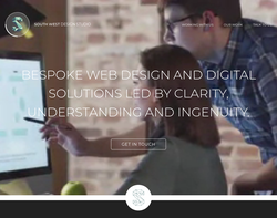 Screenshot of the South West Design Studio homepage