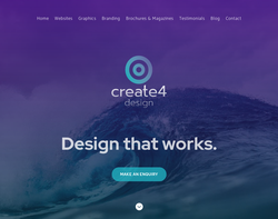 Screenshot of the Create4.design homepage