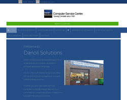 Screenshot of the Danoli Solutions Limited homepage