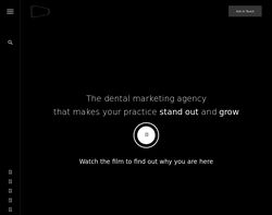 Screenshot of the Digimax Dental Marketing homepage