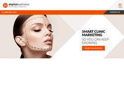 Screenshot of the Digital Aesthetics homepage
