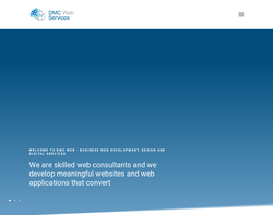 Screenshot of the DMC Web Services Ltd homepage