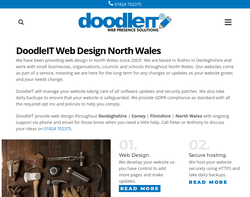 Screenshot of the DoodleIT Web Design homepage