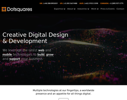 Screenshot of the Dotsquares Ltd. homepage