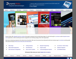 Screenshot of the Dynamic Webs Limited  homepage